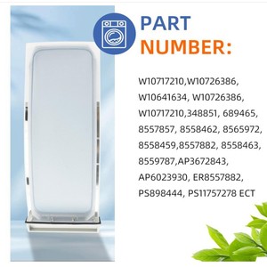 Filtro de pantalla para secador de pelo W10717210 W11607443 de plástico para uso doméstico, fácil instalación - Product Image 5