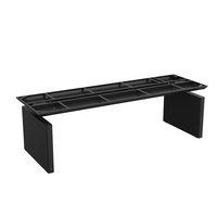 Bureau de réunion modulaire en bois haut de gamme moderne E0 de luxe Grand bureau Table de conférence de luxe avec fonction extensible