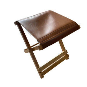 Father's Day gift: Leather fishing <b>stool</b>, candy-colored baby <b>stool</b>, portable outdoor <b>folding</b> <b>stool</b>. - Product Image 4