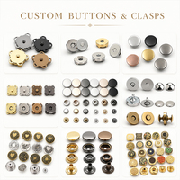 Boutons-pression en alliage de zinc de 13 mm avec logo personnalisé pour thobe, abaya, chemise homme, accessoires vestimentaires