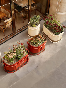 Aiuola rialzata moderna |   Fioriera Grande <span class=keywords><strong>in</strong></span> Ferro Antiruggine con Logo Personalizzabile per Patio e <span class=keywords><strong>Giardino</strong></span> Esterni - Product Image 4