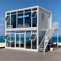 Casas Prefabricadas de Fácil Instalación, Casas Contenedor Prefabricadas Modernas de 2 Pisos, Casas Modulares Portátiles, Casa Móvil Prefabricada