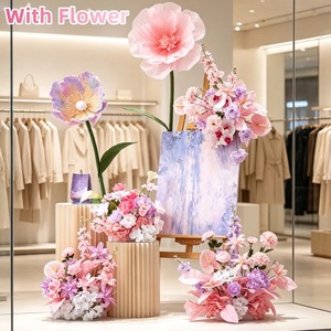 Instalación Floral Artificial de Lujo Pre-fabricada para Decoración de Bodas, Escaparates y Paisajismo Festivo - Product Image 1