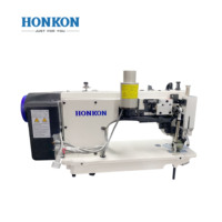 Machine à coudre automatique à point droit informatisée HK-9988-D4, adaptée aux chemises, jeans et vêtements