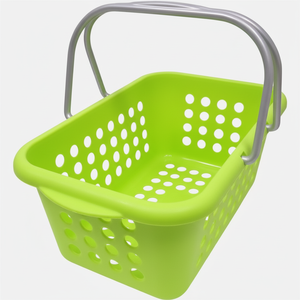 Cesto portaoggetti in pino verde Inomata - Product Image 1