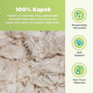 <span class=keywords><strong>Oreiller</strong></span> cervical en kapok, tissu en coton biologique, hypoallergénique, respirant, <span class=keywords><strong>oreiller</strong></span> tubulaire 6 x 16 - Product Image 3