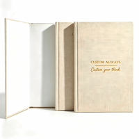 Carnet A5 à couverture rigide en tissu de lin, journal personnalisé imprimé pour le bureau, l'écriture quotidienne, les enregistrements professionnels et la planification des agendas