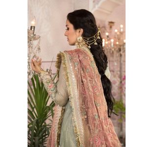 Superbe ensemble 3 pièces pour femme : Nouvelle robe de soirée pakistanaise et indienne en dentelle, idéale pour l'été et l'hiver - Product Image 2