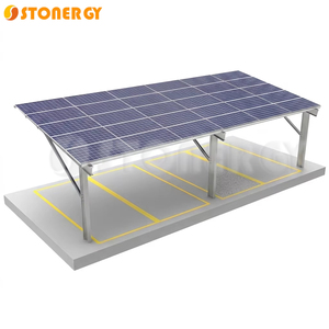Système de montage de <span class=keywords><strong>carport</strong></span> solaire en acier Q235 haute résistance avec conception à grande portée pour les parkings commerciaux - Product Image 1