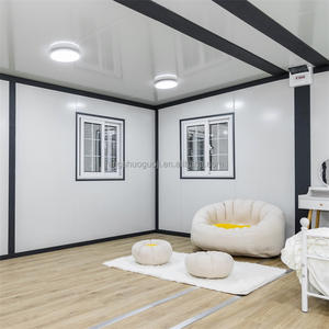 Доступные модульные дома: 40-футовые контейнерные дома из холодногнутой стали с террасой, капсульная вилла-контейнер для использования на улице - Product Image 6