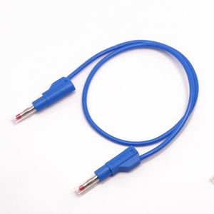 Alta Qualidade Macho para Macho 4mm Banana Plug Speaker Cable 4mm Banana para Banana com Transparente Bainha Telescópica Teste Leva Fio - Product Image 5