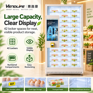 Réfrigérateur distributeur intelligent IA pour fruits frais, libre-service automatique, avec écran tactile et lecteur de carte - Product Image 6