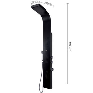 เครื่องมือกลึงคุณภาพสูง01แผงฝักบัวสปาสีดำ - Product Image 4