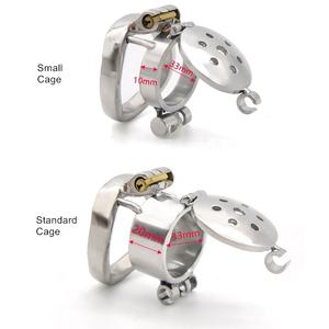 Open Top Roestvrijstalen Mannelijke Kuisheidsslot Met Katheter Homo Mannelijke Kuisheidapparaat Hanenkooi Seksproduct - Product Image 2