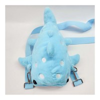 Sac à dos en peluche requin, sac à dos en fausse fourrure Snug-Alongs, sac à dos animal en peluche, sac à dos animal en peluche mignon, sac à dos Kawaii