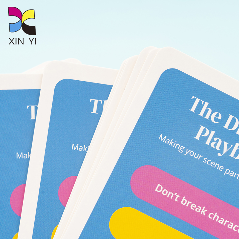Factory custom flash card printing service affirmation card playing cards in bulk