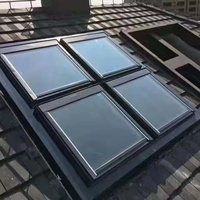 Ventana de Techo Vertical Fija Moderna de Aluminio con Vidrio Aislante para Sala de Estar, Terraza, Proyectos de Villas