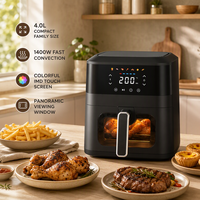 Penggorengan Udara Dapur Rumah Tangga 4L Timer 60 Menit 1400W 220-240V 80-200C Masakan Renyah Produsen Restoran Cina KA40002