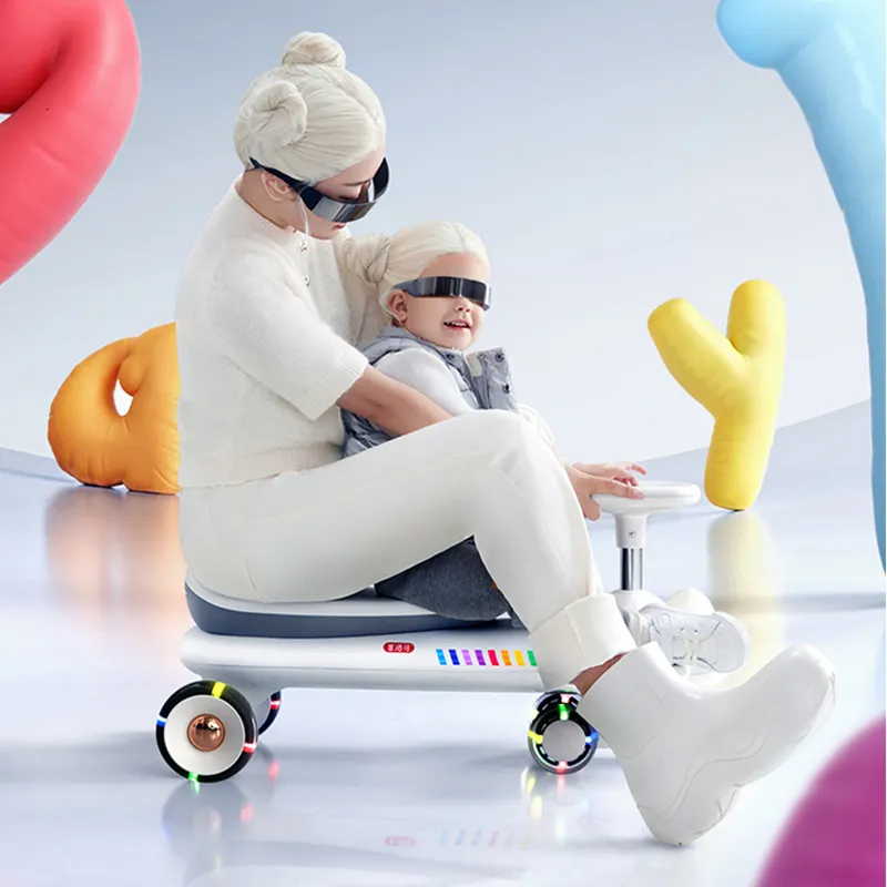 2024 새로운 디자인 장난감 자동차 성인과 어린이 스윙 자동차 자전거 Ilk Bisiklet 아이 푸시 자전거 아기 스윙 자동차 앉을 수 있습니다