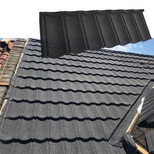 Tuiles de toit en <span class=keywords><strong>acier</strong></span> Galvalume <span class=keywords><strong>couleur</strong></span> pierre moderne direct d'usine de la Chine Feuilles de toiture en métal imperméables Garantie à vie pour la maison - Product Image 1