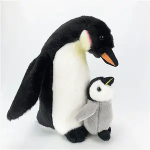 Maatwerk Hoge Kwaliteit Zacht Knuffels Dier Schattige Moeder Kind Pinguïn Voor Kinderen Baby Cadeau Dieren Producten