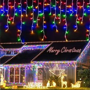<span class=keywords><strong>Luces</strong></span> de <span class=keywords><strong>Cascada</strong></span> DAHAN, 8 Modos Multifunción, <span class=keywords><strong>Luces</strong></span> de <span class=keywords><strong>Navidad</strong></span> LED Impermeables IP65, 13 m, Decoración para Interiores/Exteriores - Product Image 5