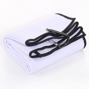 <span class=keywords><strong>Serviette</strong></span> de Golf en microfibre à tissage gaufré <span class=keywords><strong>avec</strong></span> Clip, Logo personnalisé de sport, vente en gros - Product Image 6