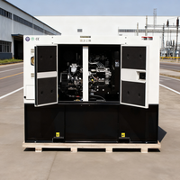 Für Stromversorgung: 3-Phasen 15kVA-60kVA Super Leiser Offener Dieselgenerator mit ATS