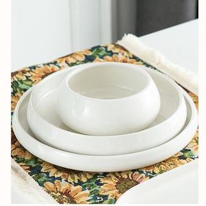 Juego de Platos de Cerámica de Lujo, Plato de Sopa Blanco, Plato de Porcelana para Bodas, <span class=keywords><strong>Vajilla</strong></span> para Hotel y Restaurante - Product Image 5