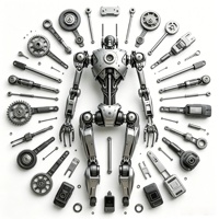 Service de robotique OEM à prix avantageux, pièces robotiques usinées CNC de précision, nouveau design.