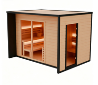 Sauna Exterior Moderna para 2-4 Personas, Fabricada en China Continental