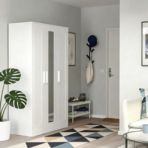 Armoire moderne en bois, systèmes de placards, armoire avec miroir, placards, armoire avec 3 portes, taille personnalisée - Product Image 1