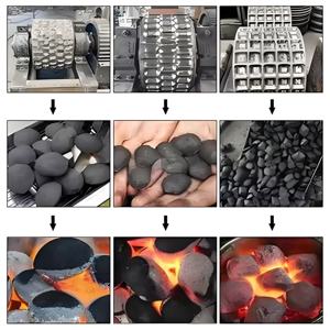 Profession elle Kohle brikett walzen presse Holzkohle brikett maschine Holzkohle koks Brikett ier maschine - Product Image 6