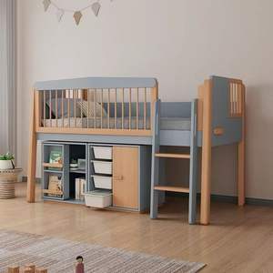 Offre Spéciale d'usine <span class=keywords><strong>Lit</strong></span> double scandinave pour enfants Lits simples pour enfants Bleu <span class=keywords><strong>ciel</strong></span> rose disponible - Product Image 5