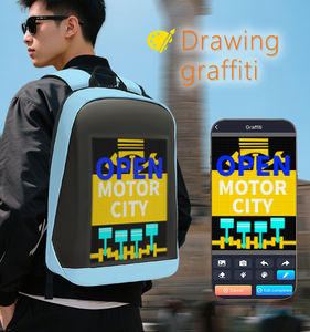 64*64 Pixel LED sac à dos couleur image Gif Animation affichage dynamique LED sac à dos LED étanche voyage LED sac à dos pour ordinateur portable - Product Image 6