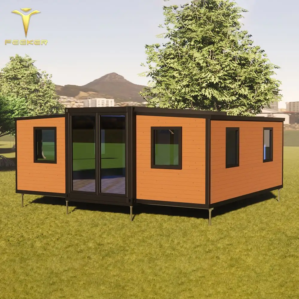Luxus Fertighaus 20Ft 40Ft erweiterbares Container haus Oma Wohnung vorgefertigte Faltung Tragbares mobiles kleines Haus
