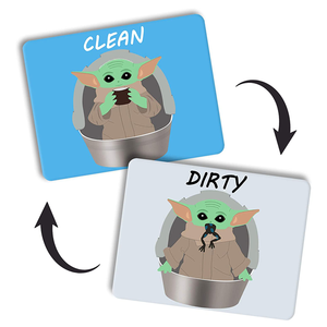 Personalizado de doble cara reversible flexible voltear decorativo divertido supuestamente lavavajillas imanes limpios y sucios signo - Product Image 1