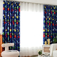 Rideaux occultants personnalisés à imprimé dinosaure en polyester pour chambre d'enfant, occultation totale, protection solaire et intimité