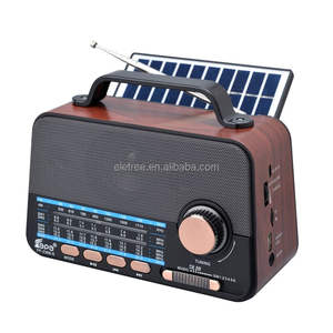Eletree-Linterna con panel solar portátil, altavoz inalámbrico USB, reproductor <span class=keywords><strong>de</strong></span> música Tf, Fm Am Sw 1-5, radio <span class=keywords><strong>de</strong></span> 7 <span class=keywords><strong>bandas</strong></span> - Product Image 4