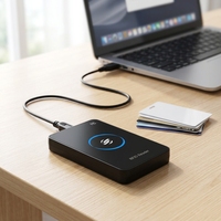 Lecteur RFID USB 125Khz R80C le plus vendu en gros, lecteur de carte intelligente longue portée RFID NFC, lecteur de carte USB