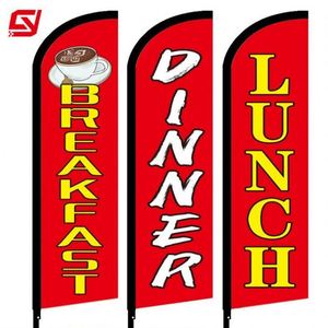 พิมพ์โลโก้ ป้ายโฆษณา 5 เมตร ป้ายชายหาดรูปหอยกุ้ง ป้ายผ้าใบขนาดใหญ่กันลม ธงชาการ โรล - Product Image 6