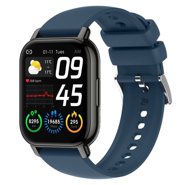P66 Smart Watch for Calling Heart Rate Monitor Step Counter Sleep Blood Pressure Monitoring AMOLED Display Titanium Alloy