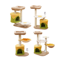 Spring Toast oeuf frit intégré grande plate-forme d'escalade et de saut en sisal jouet pour chat tour d'arbre à chat