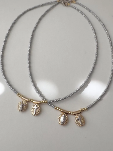 Collar <span class=keywords><strong>de</strong></span> cobre <span class=keywords><strong>de</strong></span> 18 quilates con colgante <span class=keywords><strong>de</strong></span> Cruz <span class=keywords><strong>de</strong></span> <span class=keywords><strong>La</strong></span> <span class=keywords><strong>Virgen</strong></span> María con cuentas <span class=keywords><strong>de</strong></span> colores hechas a mano para mujer - Product Image 5