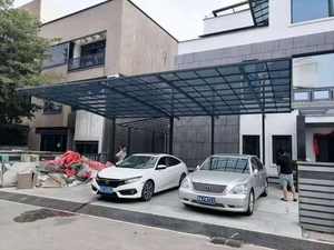 Abri de <span class=keywords><strong>voiture</strong></span> mobile en polycarbonate bon marché avec cadre en aluminium, imperméable, pour le stationnement des voitures, avec garantie de 15 ans - Product Image 3