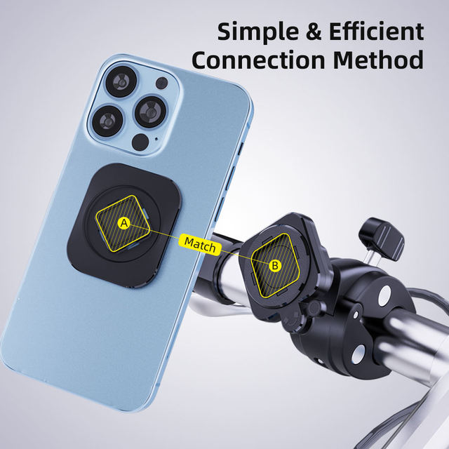 Bike Motorcycle Phone Mount Stable Handlebar Clamp Holder Quick Lock Release for Mountain Bicycle Scooter Treadmill Stroller