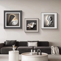 Decoración de Habitaciones en 3D, Tríptico Moderno y Elegante, Superficie Impermeable, Impresión Translúcida de Alta Definición, Pintura de Porcelana de Cristal