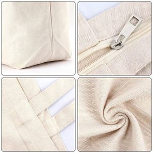 Sac fourre-tout en toile de coton personnalisé avec logo imprimé sur mesure 2025, durable, réutilisable, pliable, pour un usage quotidien, recyclable - Product Image 2