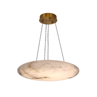 Lustre en marbre importé avec finition en laiton massif, ensemble de luminaires de luxe pour salon, salle à manger et chambre, éclairage post-moderne pour maison d'exposition