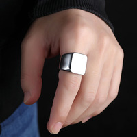 Marlary Top Qualität Anpassen Großhandel 18k Gold Überzogene Blank Edelstahl Ring Mann Schmuck Für Männer